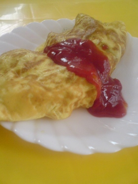 冷凍フライドポテトde簡単オムレツ♪
