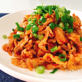 10分で簡単!豚こま肉で豚キムチ