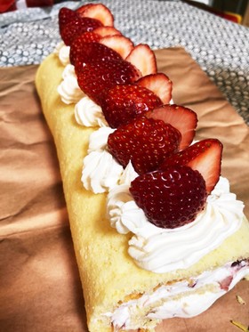 超絶簡単ロールケーキ