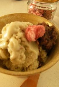 春の薫り❀低カロリー桜餅味アイスクリーム
