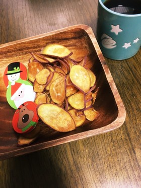 簡単 おやつ★おさつチップス