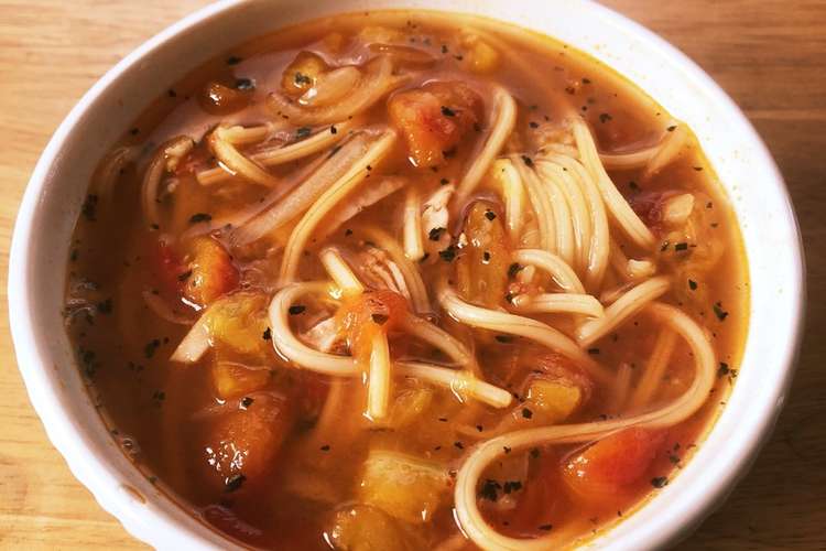 残り物アレンジ ナポリタンでスープパスタ レシピ 作り方 By くまクマ屋 クックパッド 簡単おいしいみんなのレシピが360万品
