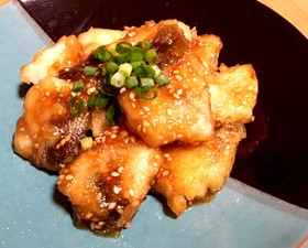 タラの甘辛焼き