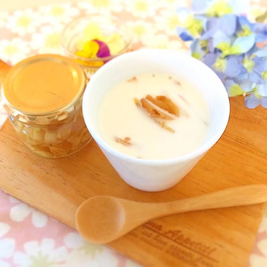 生姜入り豆腐豆乳スープの画像