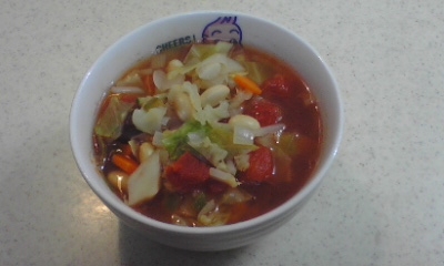 幸せお野菜たっぷりトマトスープの画像