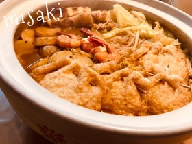 カレー鍋☆〆は+チーズで汁まで完食☆