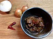 鳥レバーの甘辛煮の写真
