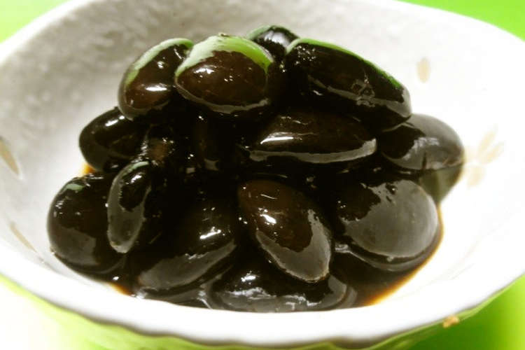 黒花豆の煮物 レシピ 作り方 By Yamabuki1 クックパッド