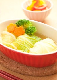 和風だしのロール白菜⁂お正月のお餅いり