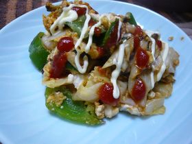 野菜と豆腐のマヨケチャンプルー