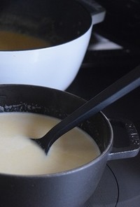 ストウブで作る無水コーンスープ