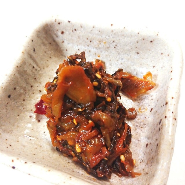 簡単アレンジ市販の高菜をピリ辛韓国風高菜 レシピ 作り方 By En クックパッド 簡単おいしいみんなのレシピが351万品