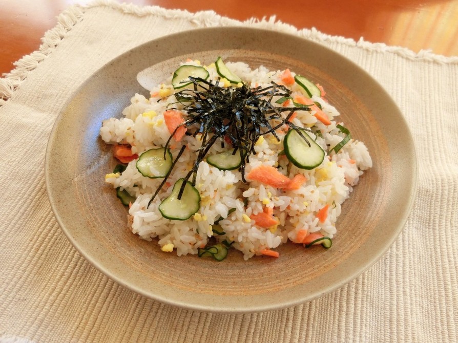 アスリート食★エネルギー補給鮭の混ぜ寿司の画像