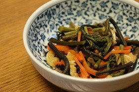 わらびの炒め煮♪