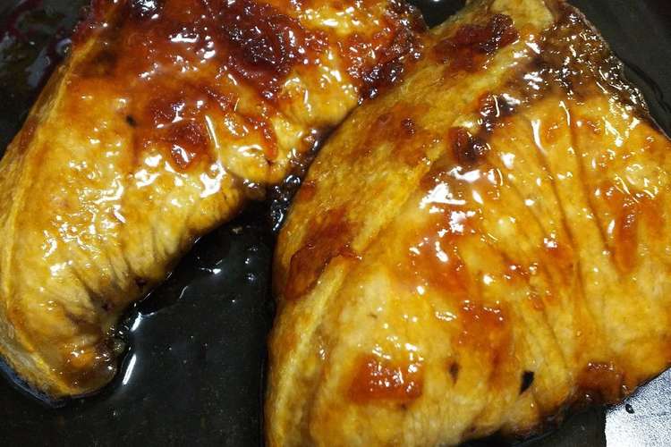 生姜漬けはちみつで ブリの照り焼き レシピ 作り方 By まるたまる子 クックパッド