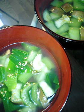 お野菜を補う☆パパっとお手軽スープ