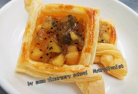 キウイアップルパイ(冷凍パイシート使用)