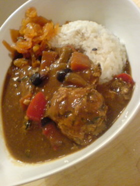 美肌作り!黒豆カレー♪
