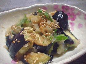 揚げなすの青しそおろしあえ