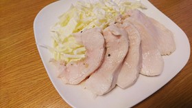 炊飯器保温でいい感じのサラダチキン♪