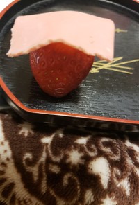簡単苺生スライスチョコレートバレンタイン