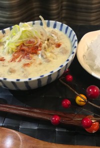 高タンパク！白滝で豆乳坦々つけ麺♡