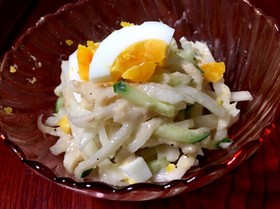 大根 きゅうり千切り ツナドレサラダ