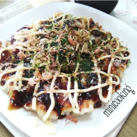 水なし!白菜でとろとろ関西風お好み焼き