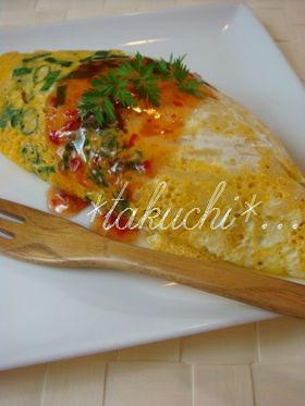 シャキシャキ大根のオムレツ