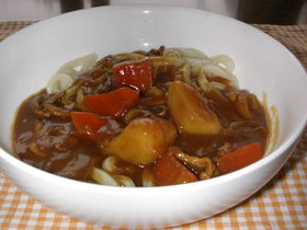 残りのカレーでカレーうどん