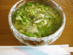 春キャベツのにゅう麺