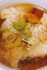 なめたけ肉ワンタン〜和風スープ〜