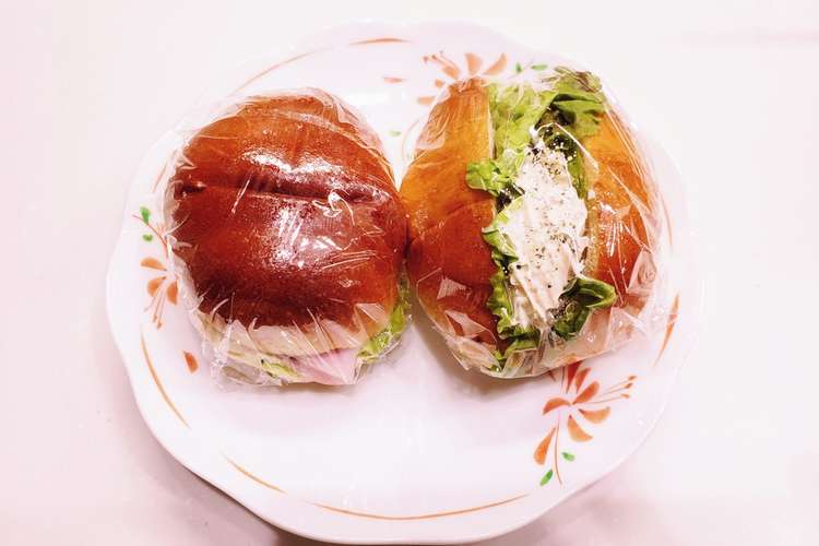 ハムとレタスのバターロールサンド レシピ 作り方 By Ekokan クックパッド 簡単おいしいみんなのレシピが352万品