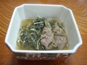 京都のおばんざい☆牛肉と水菜の炊いたん