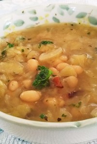ⅲ白インゲン豆とキャベツのスープ