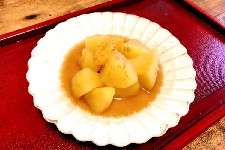 レンジで簡単 シナモン香るりんご煮 レシピ 作り方 By えゐちewichi クックパッド 簡単おいしいみんなのレシピが356万品
