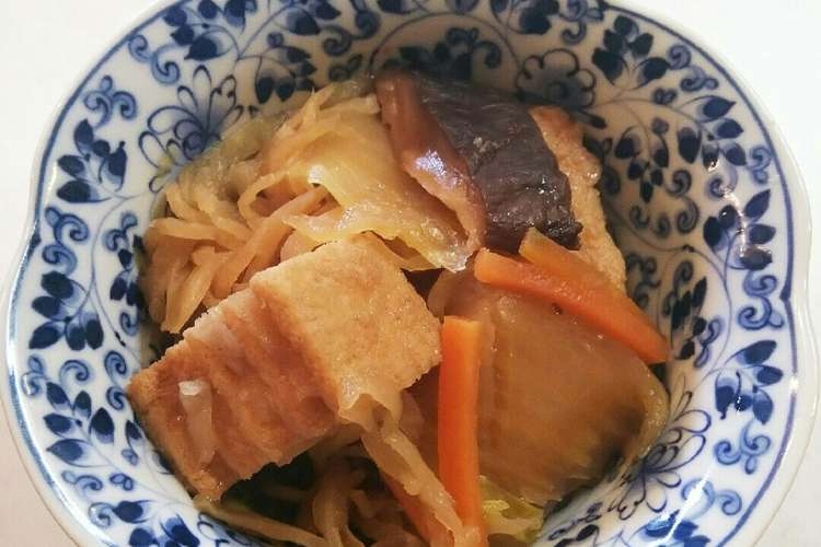 切り干し大根と厚揚げと白菜の五目煮 レシピ 作り方 By Msgnb1 クックパッド 簡単おいしいみんなのレシピが358万品