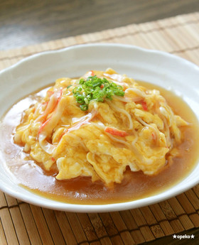 とにかく簡単♪めんつゆで手軽に天津飯☆