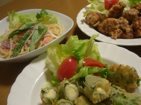 おつまみ弁当にも!竹輪の大葉とチーズ巻き