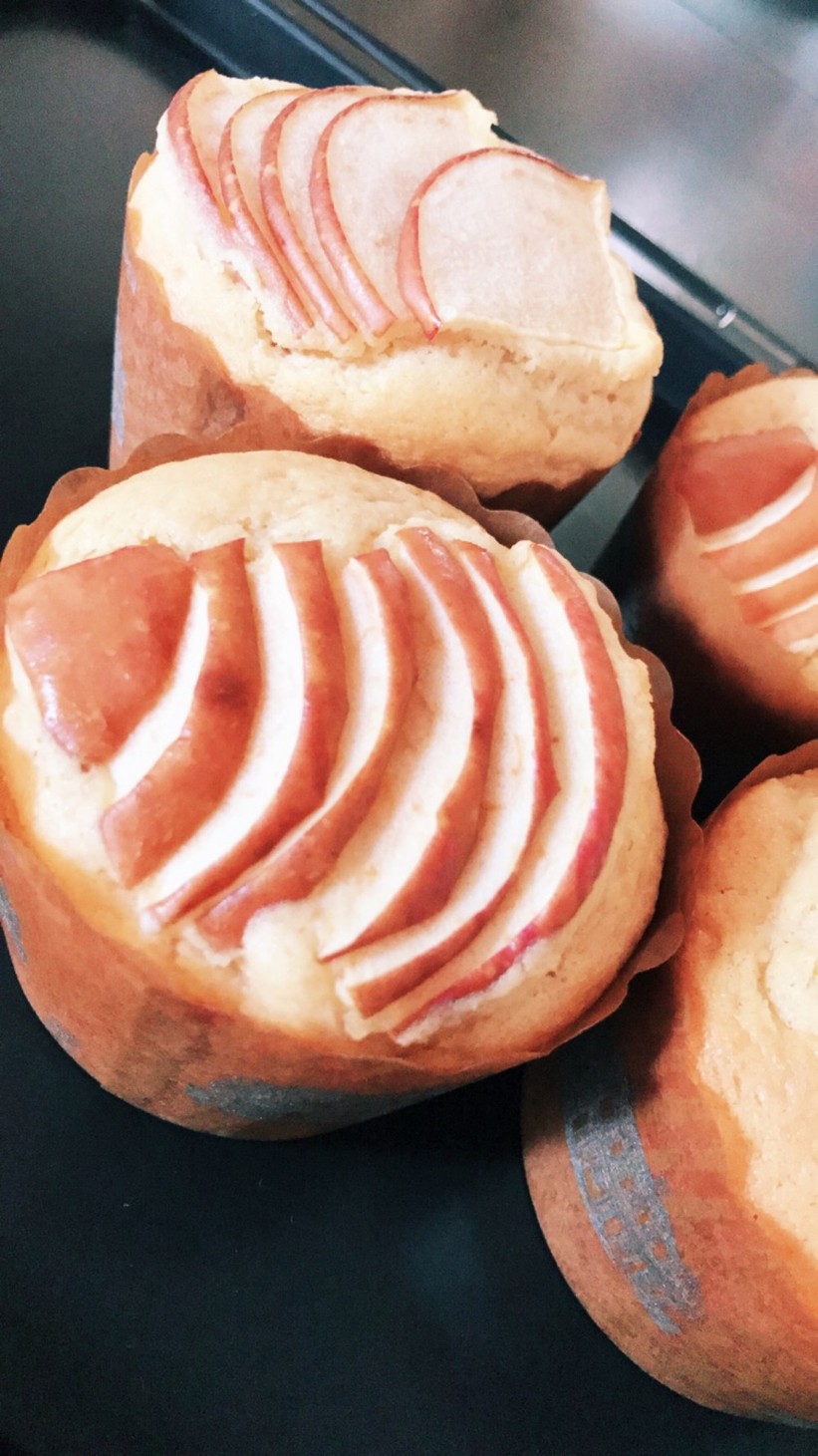 全粒粉アップルシナモンマフィンのレシピ