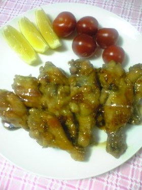 鶏手羽元の☆マーマレード煮