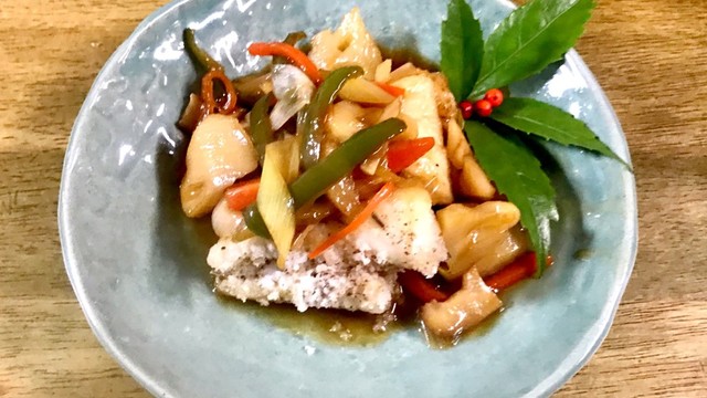 白身魚 アオハタの甘酢野菜あんかけ レシピ 作り方 By 料理好きなオトン クックパッド 簡単おいしいみんなのレシピが353万品