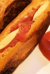 トマトチーズパニーニ 食パンホットサンド