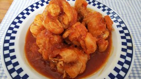 簡単絶品・骨付き鶏肉のケチャップ焼き