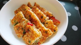 離乳食後期にも♪手づかみ焼き飯♪