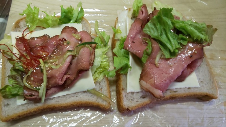 ☆ローストビーフ☆のサンドイッチの画像
