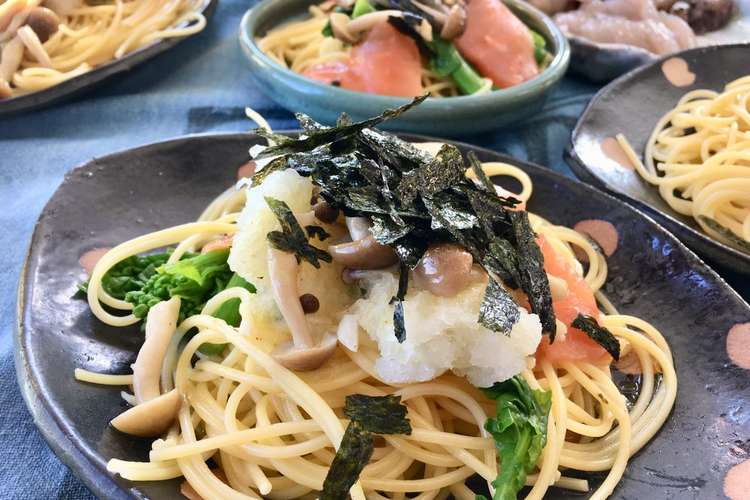 菜の花の和風パスタ レシピ 作り方 By かるがもキッチン クックパッド 簡単おいしいみんなのレシピが373万品