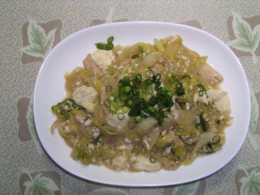 豆腐で炒め物の画像