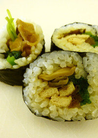 ベジタリアン向け…精進太巻き寿司