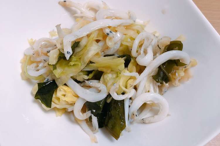 キャベツとわかめと白魚のさっぱり酢の物 レシピ 作り方 By Kurusyan クックパッド